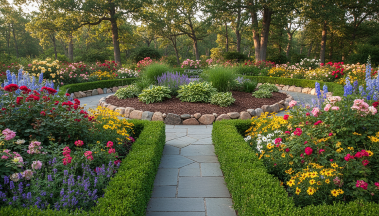 maintaining garden paths and borders