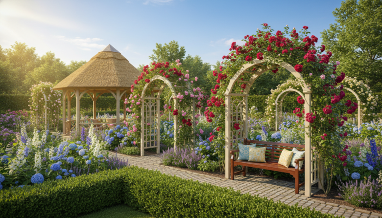 maintaining garden structures and supports