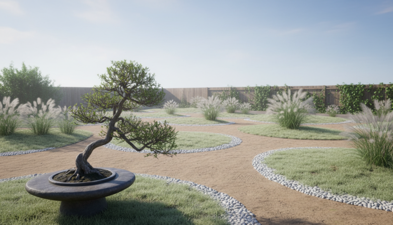 minimalist garden style for residential homes