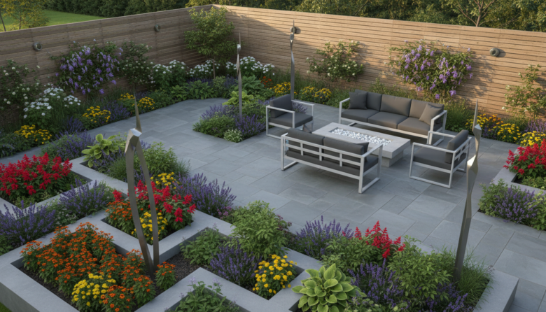 modern home garden layout ideas