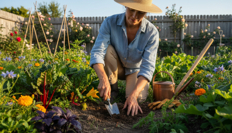 organic garden cleaning methods