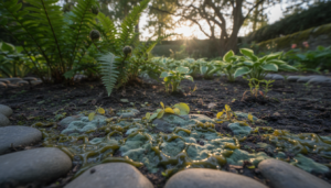 preventing mold and algae in garden areas