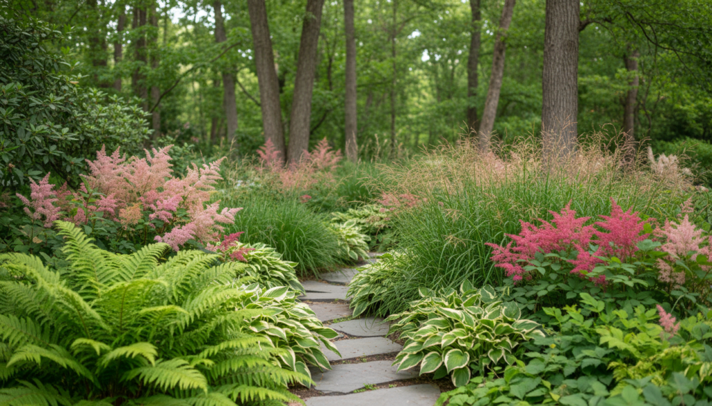 shade garden design