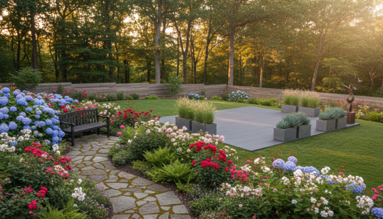 traditional garden style vs contemporary garden